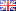 englische Flagge, 16 Pixel breit, 11 Pixel hoch